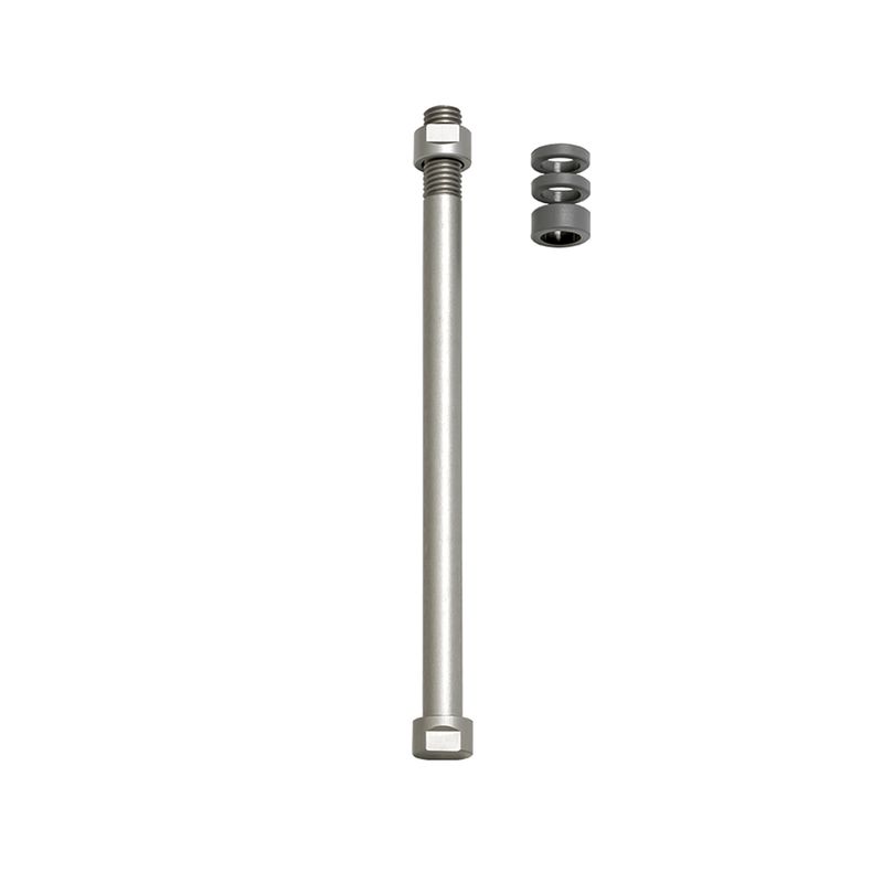 Svorky na kolo pro osu Tacx E-Thru M12x1,5 stříbrná T1710