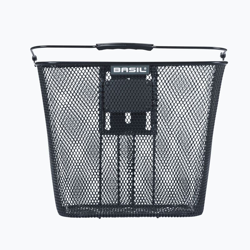 Přední košík na kolo Basil Bilbao BE + Baseasy Stem Holder black 2