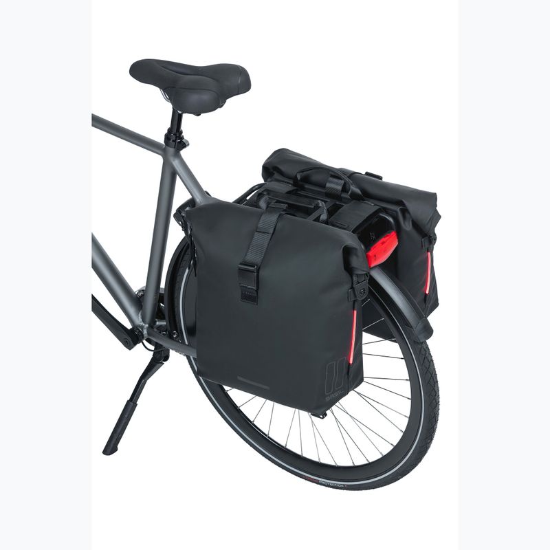 Cyklistická brašna   Basil Soho Nordlicht Double Bag 41 l black 8