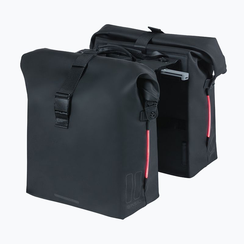 Cyklistická brašna   Basil Soho Nordlicht Double Bag MIK 41 l black 3