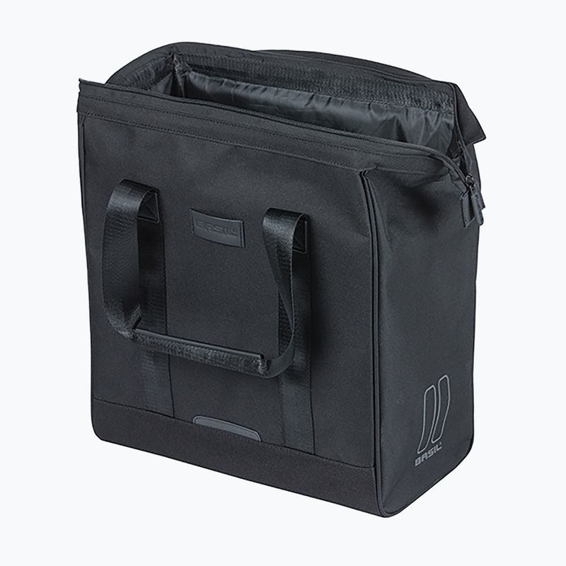 Cyklistická brašna Basil City Grand Shopper MIK Hooks 23 l black 5