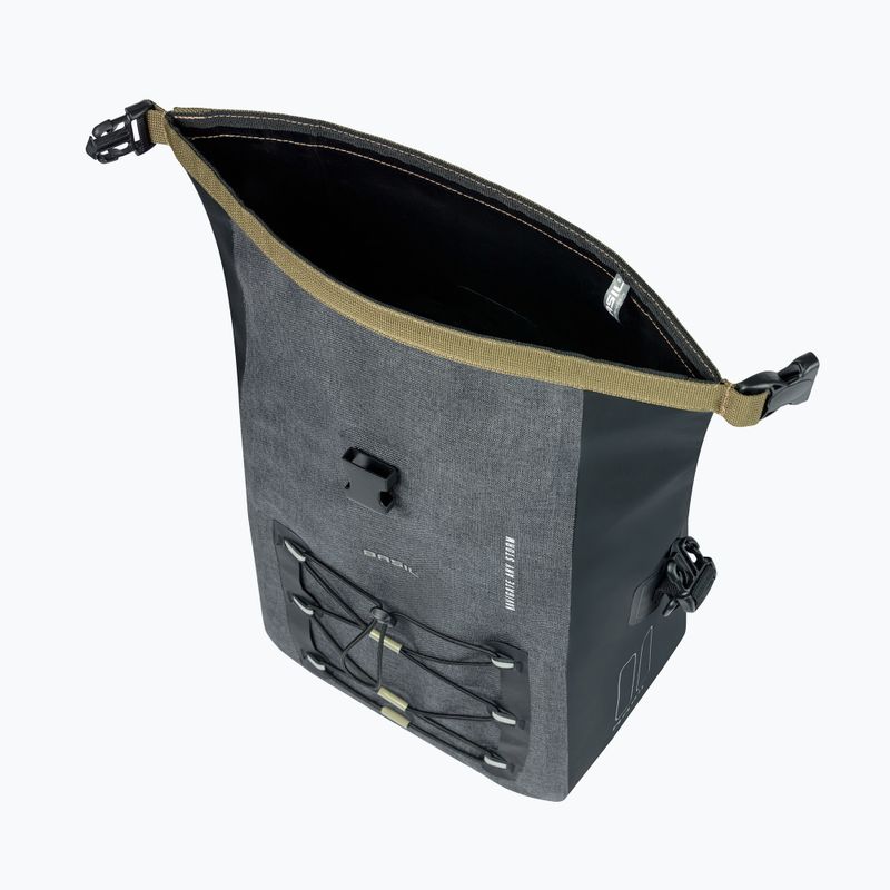 Cyklistická brašna   Basil Navigator Storm Hook On 12-15 l grey/black 5