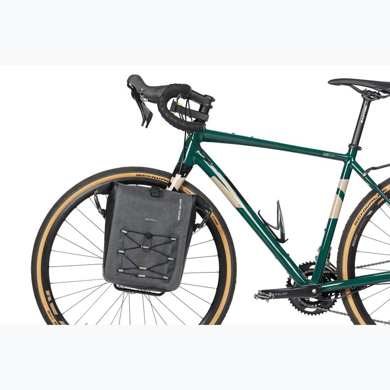 Cyklistická brašna   Basil Navigator Storm Hook On 12-15 l grey/black 6