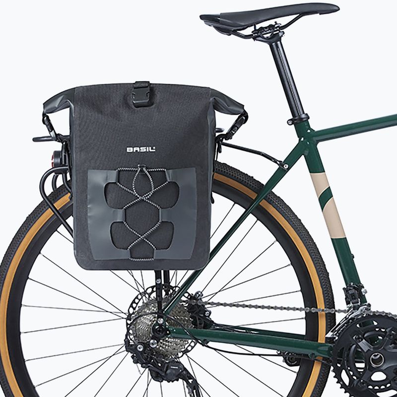 Cyklistická brašna Basil Navigator Waterproof Single Bag MIK Hooks 15 l black 5