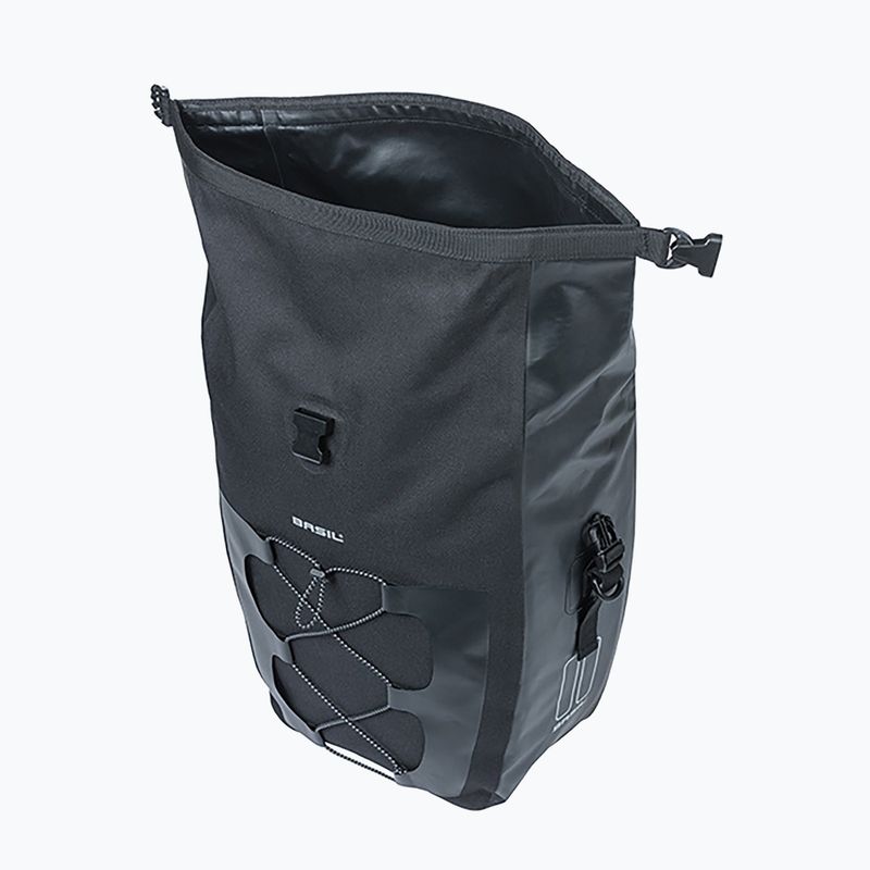 Cyklistická brašna Basil Navigator Waterproof Single Bag MIK Hooks 25-31 l black 4