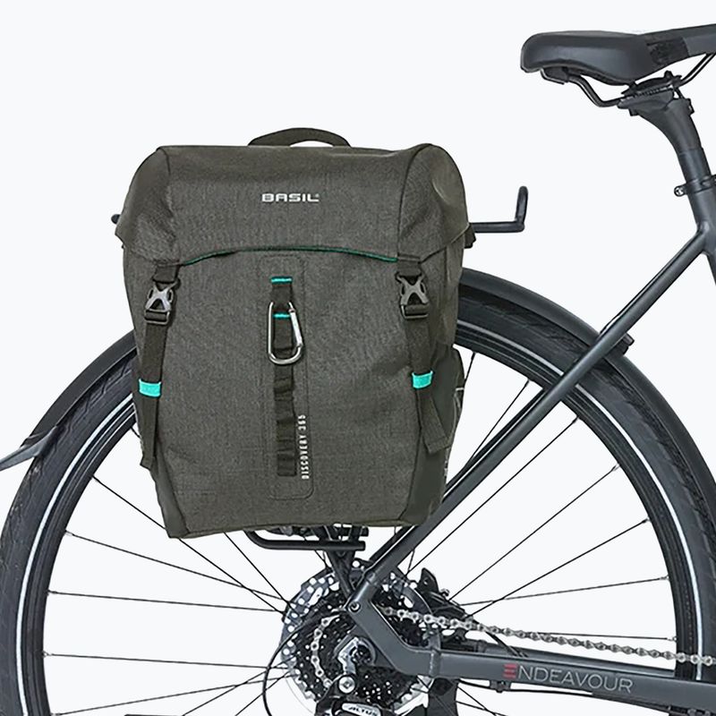 Cyklistická brašna Basil Discovery 365D Single Bag MIK Hooks 9 l black mélange 5