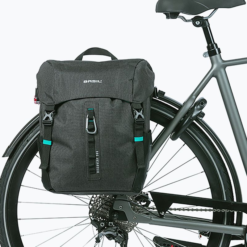 Cyklistická brašna Basil Discovery 365D Single Bag MIK Hooks 20 l black mélange 5