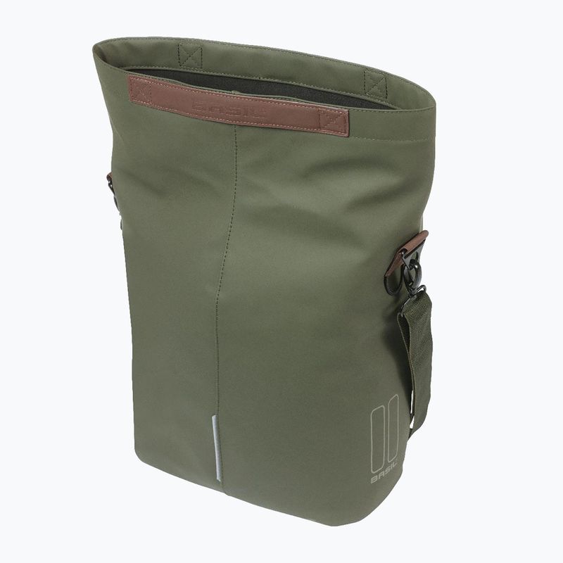 Brašna na kolo Basil City Shopper Vegan Leather 16 l moss green 5