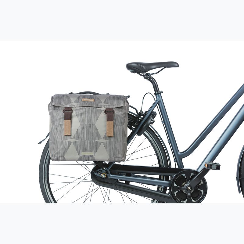 Cyklistická brašna   Basil Elegance Double Bag MIK 40-49 l chateau taupe 5