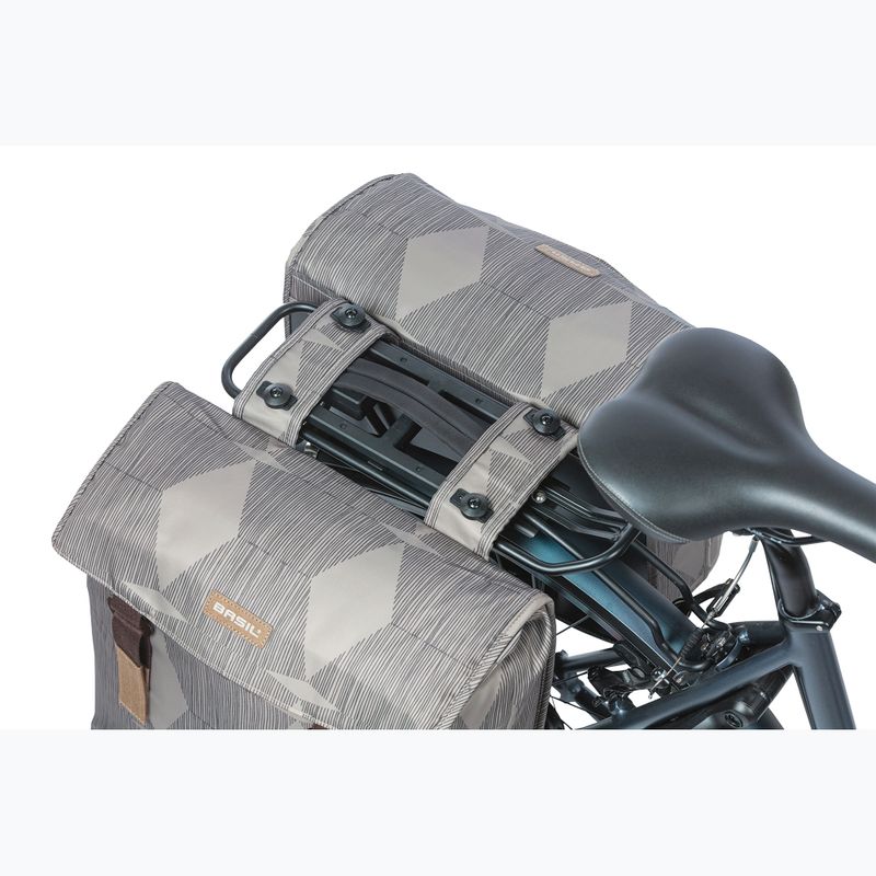 Cyklistická brašna   Basil Elegance Double Bag MIK 40-49 l chateau taupe 6