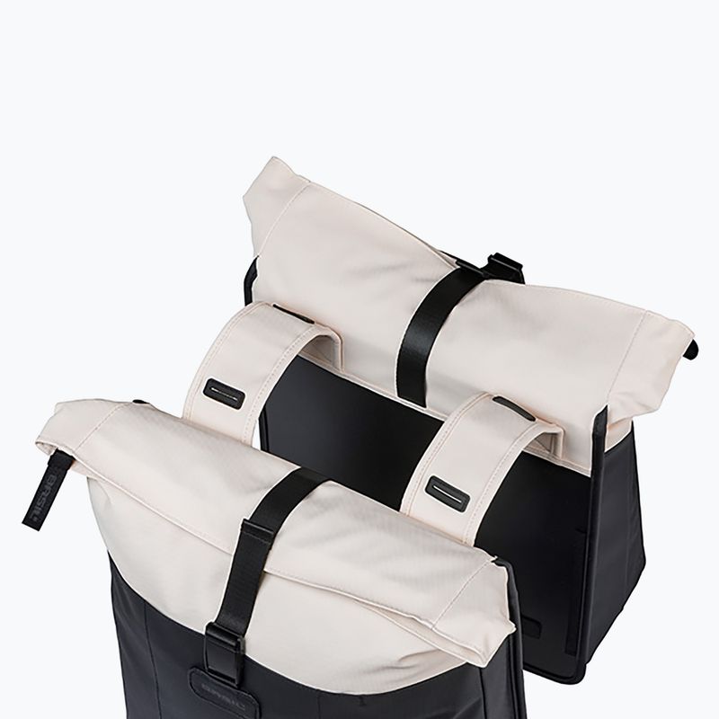 Cyklistická brašna Basil Vive Double Pannier Bag 35 l off white/black 4