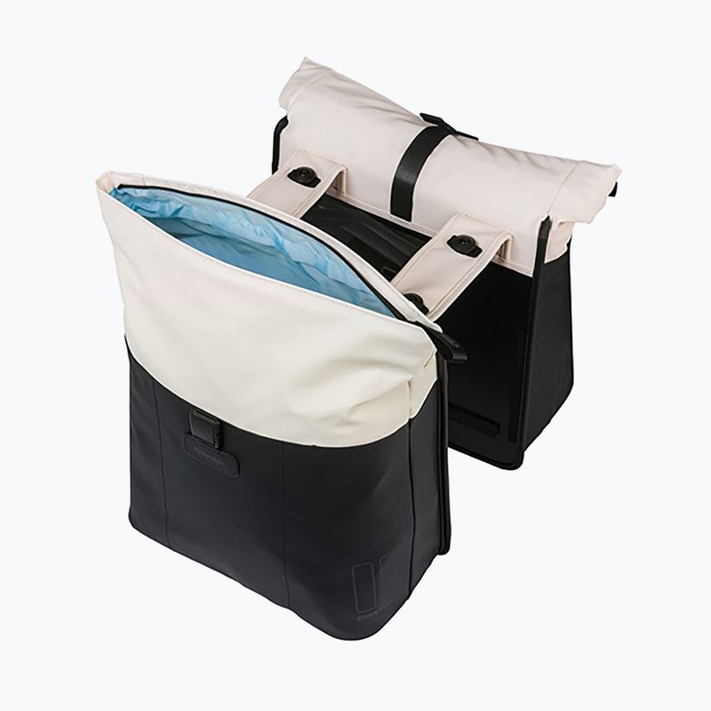 Cyklistická brašna Basil Vive Double Pannier Bag MIK 35 l off white/black 4