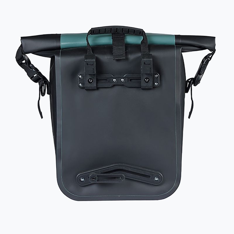 Cyklistická brašna Basil Rivo M Single Bag MIK Hooks 12-15 l silvergreen/black 3