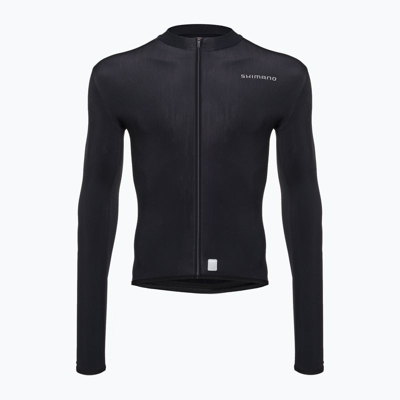 Pánská mikina na kolo Shimano Vertex Thermal LS Jersey černá PCWJSPWUE13ML0108