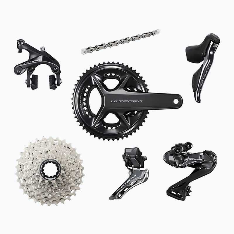 Skupina příslušenství Shimano R8100 Ultegra Di2 DM ráfkové brzdy 172.5mm/52x36T/11-30