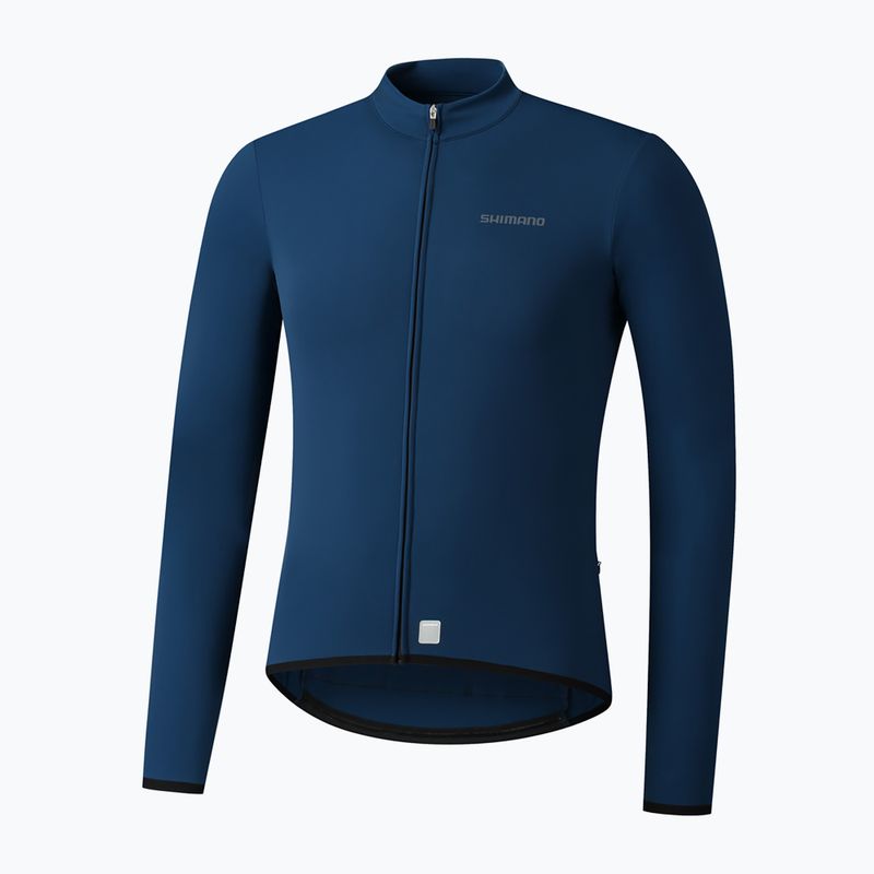 Pánská mikina na kolo Shimano Vertex Thermal LS Jersey modrá PCWJSPWUE13MD2705 5