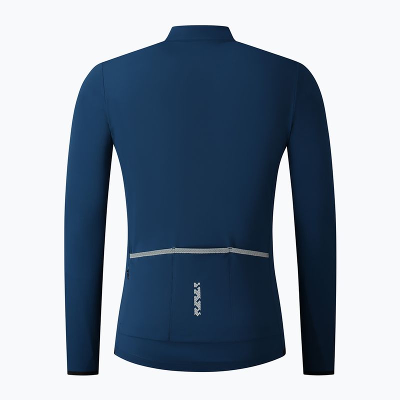 Pánská mikina na kolo Shimano Vertex Thermal LS Jersey modrá PCWJSPWUE13MD2705 6