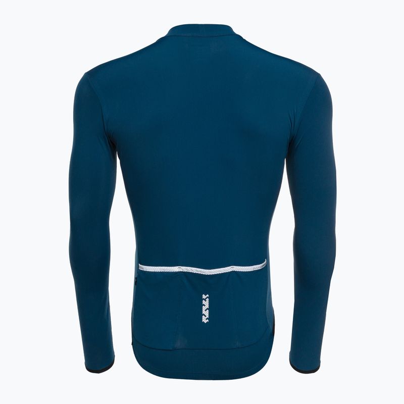 Pánská mikina na kolo Shimano Vertex Thermal LS Jersey modrá PCWJSPWUE13MD2705 2