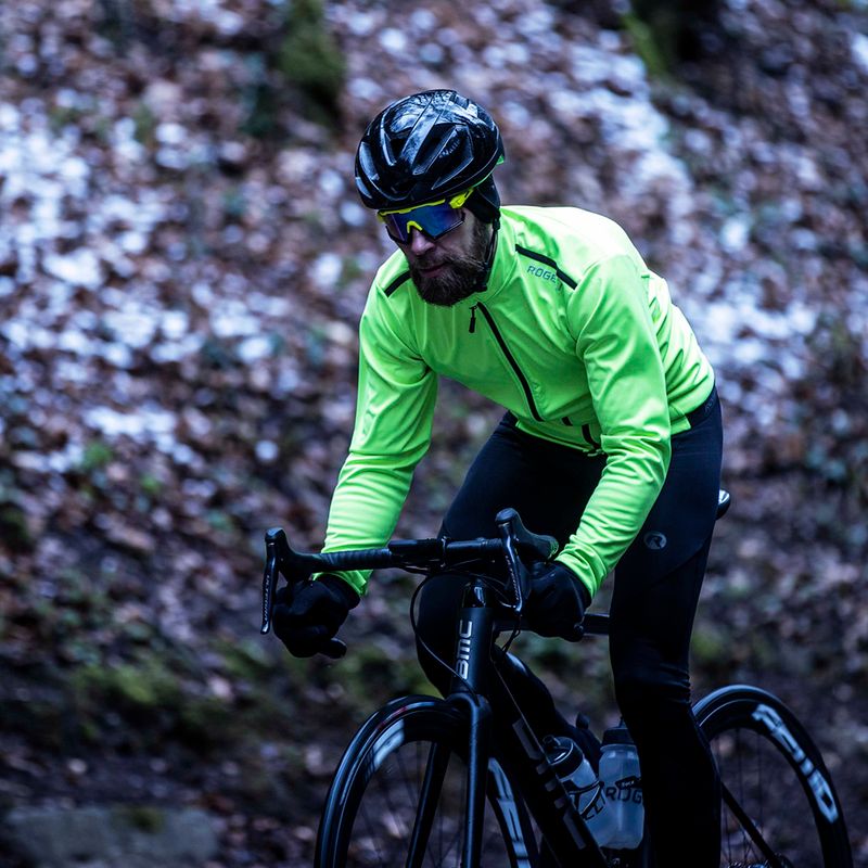 Pánská cyklistická bunda Rogelli Pesaro 2.0 fluorescent yellow/black 7
