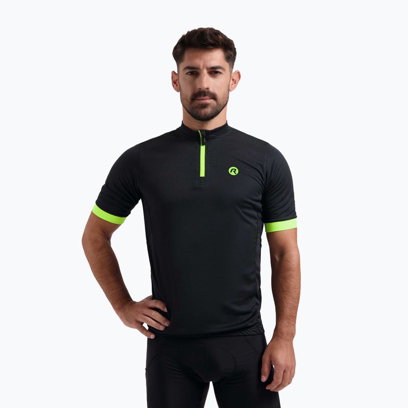 Pánský cyklistický dres    Rogelli Perugia 2.0 black/fluor