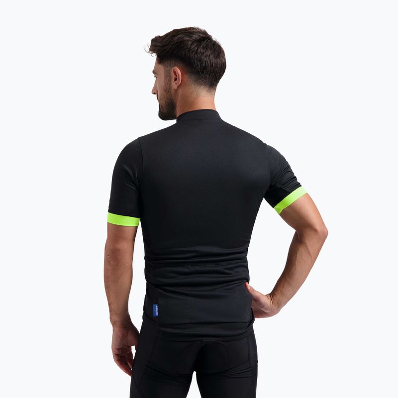 Pánský cyklistický dres    Rogelli Perugia 2.0 black/fluor 2