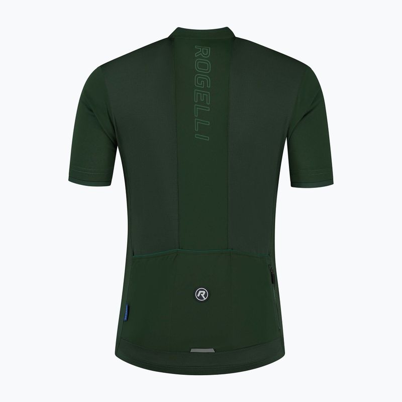 Pánský cyklistický dres    Rogelli Essential army green 4