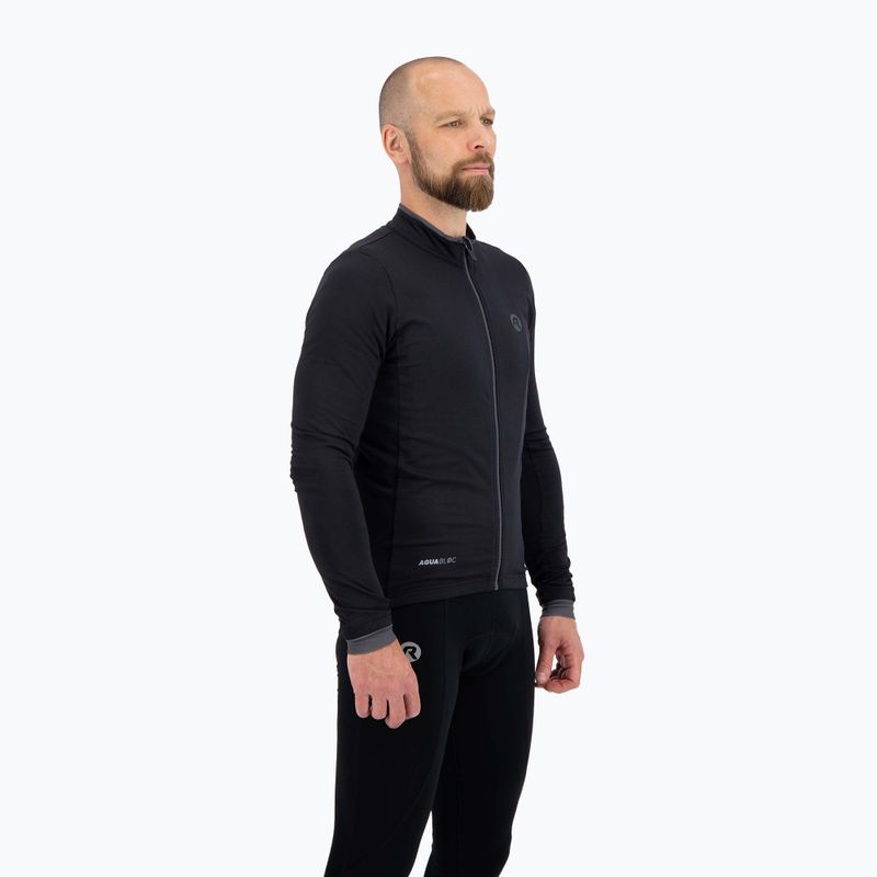 Pánské cyklistické tričko longsleeve  Rogelli Essential black