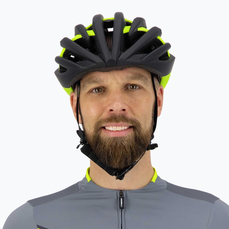 Cyklistická helma Rogelli Tecta black/fluor 8