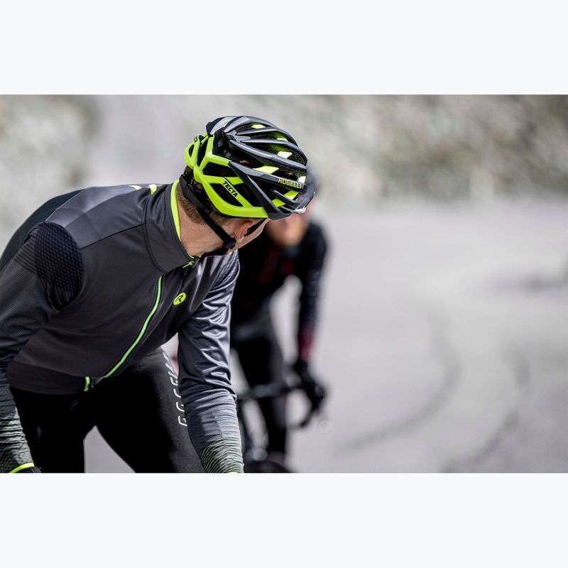 Cyklistická helma Rogelli Tecta black/fluor 16