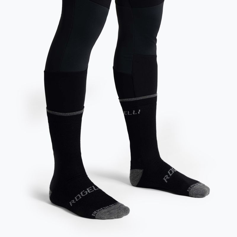 Cyklistické ponožky Rogelli Wool Wintersocks black 2