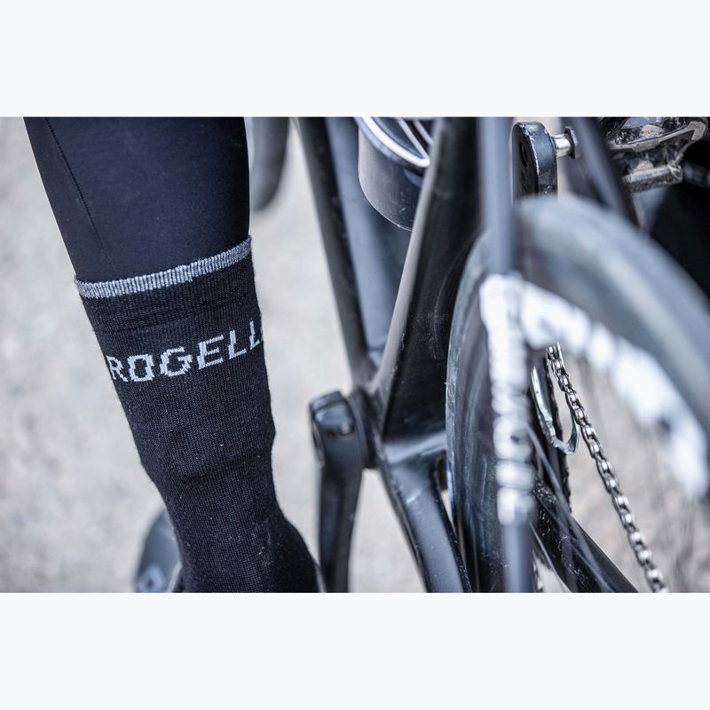 Cyklistické ponožky Rogelli Wool Wintersocks black 5
