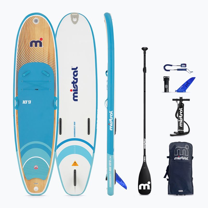 SUP prkno Mistral Sunburst Air 10'9 blue/white