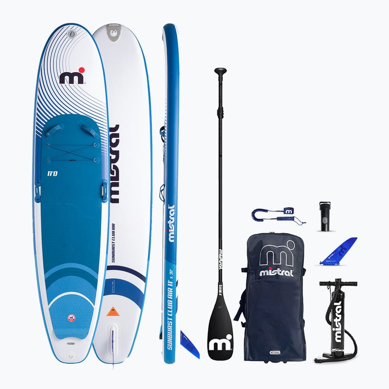 SUP prkno Mistral Sunburst Club Air 11'0 blue/white