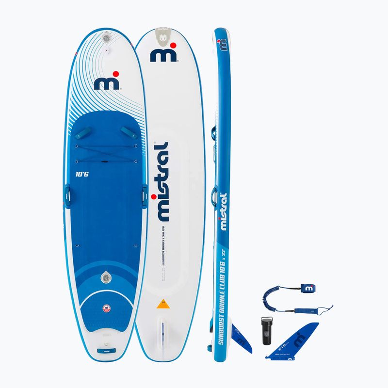SUP prkno Mistral Sunburst Double Club 10'6" white/green