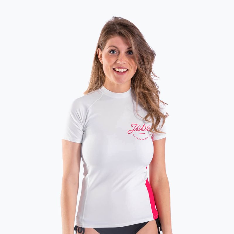 UPF 30+ dámský chránič JOBE Rashguard SS bílý 544120002