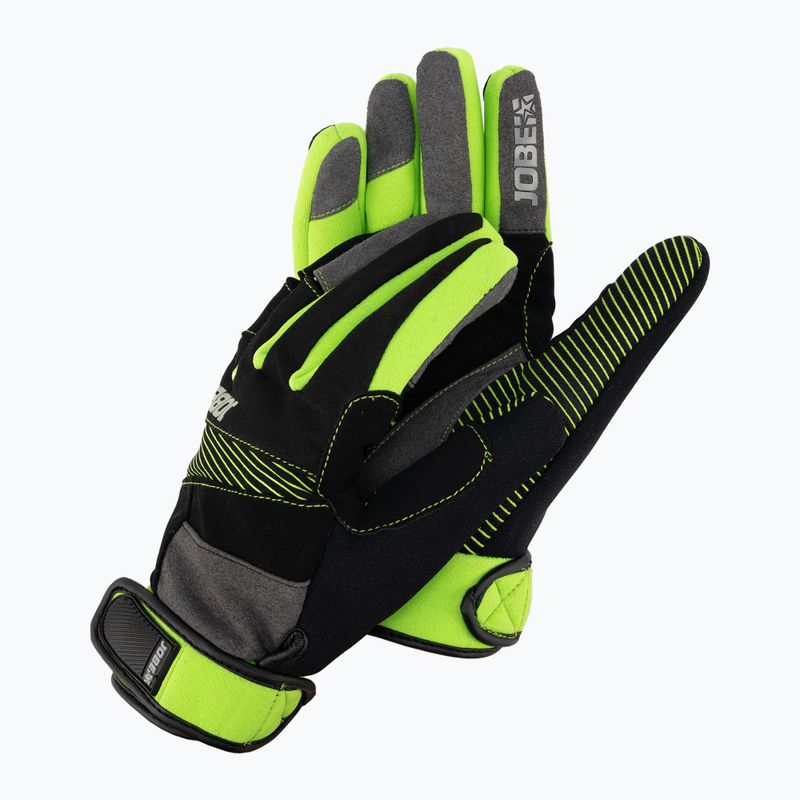 Pánské wakeboardové rukavice JOBE Suction černozelené 340021001