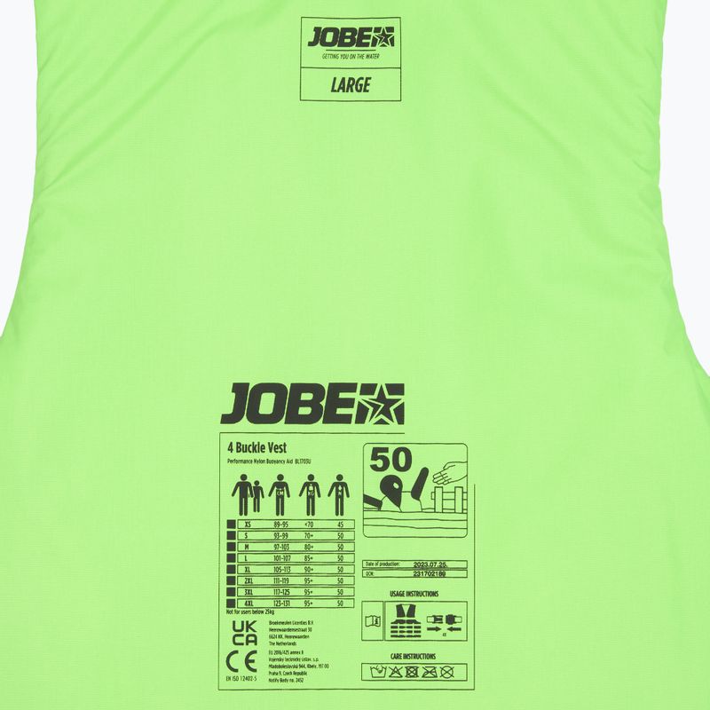 Záchranná vesta JOBE 4 Buckle lime 5