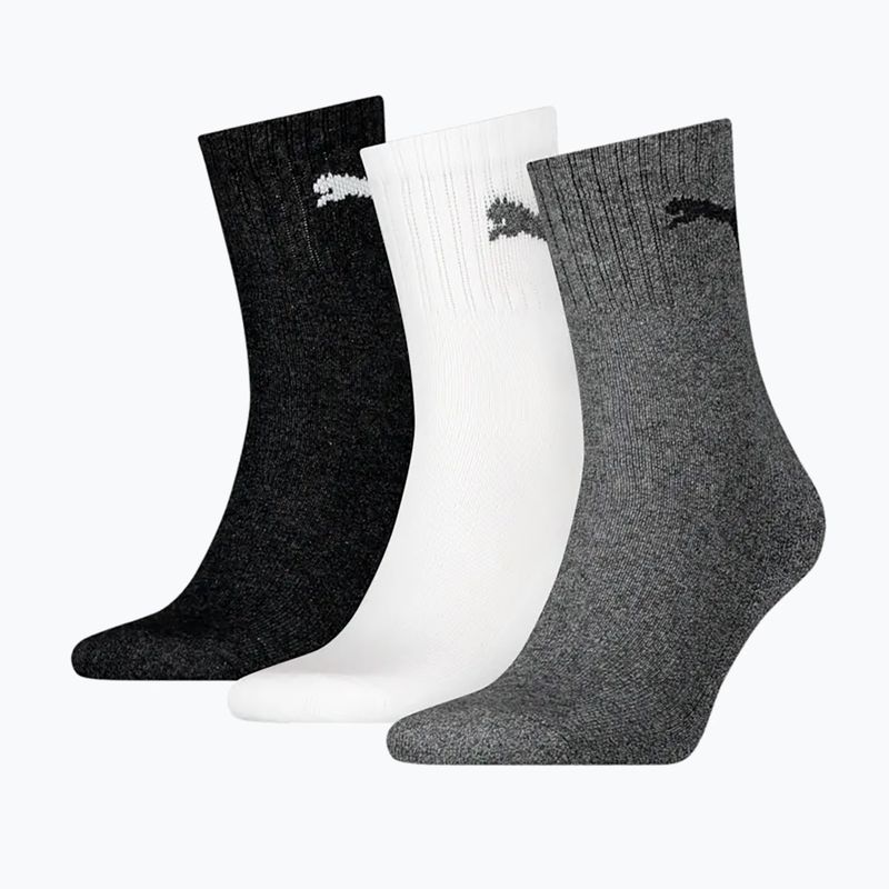 Ponožky PUMA Short Crew 3 pairs grey/white/black