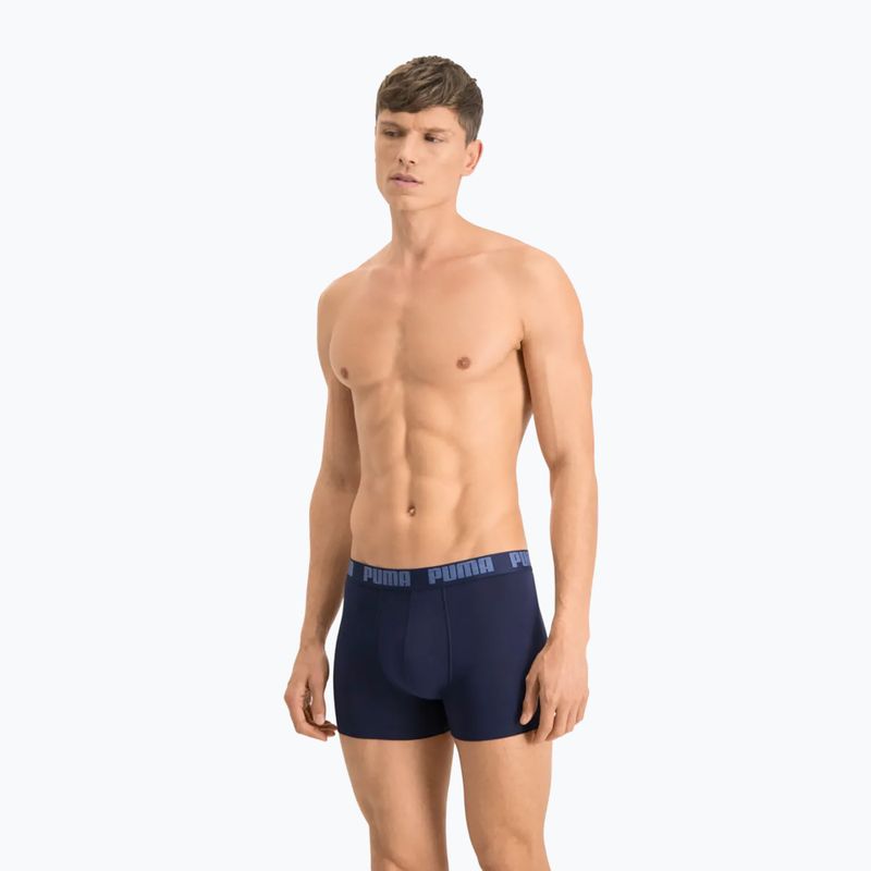 Pánské boxerky PUMA Basic 2 páry navy 7
