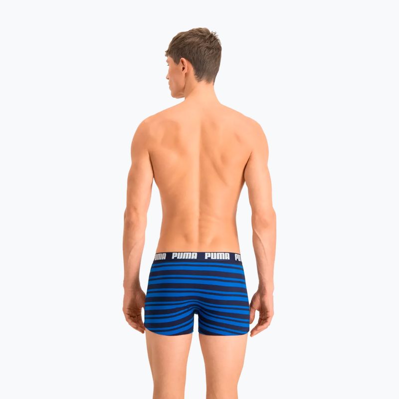 Pánské boxerky PUMA Heritage Stripe 2ks blue 4