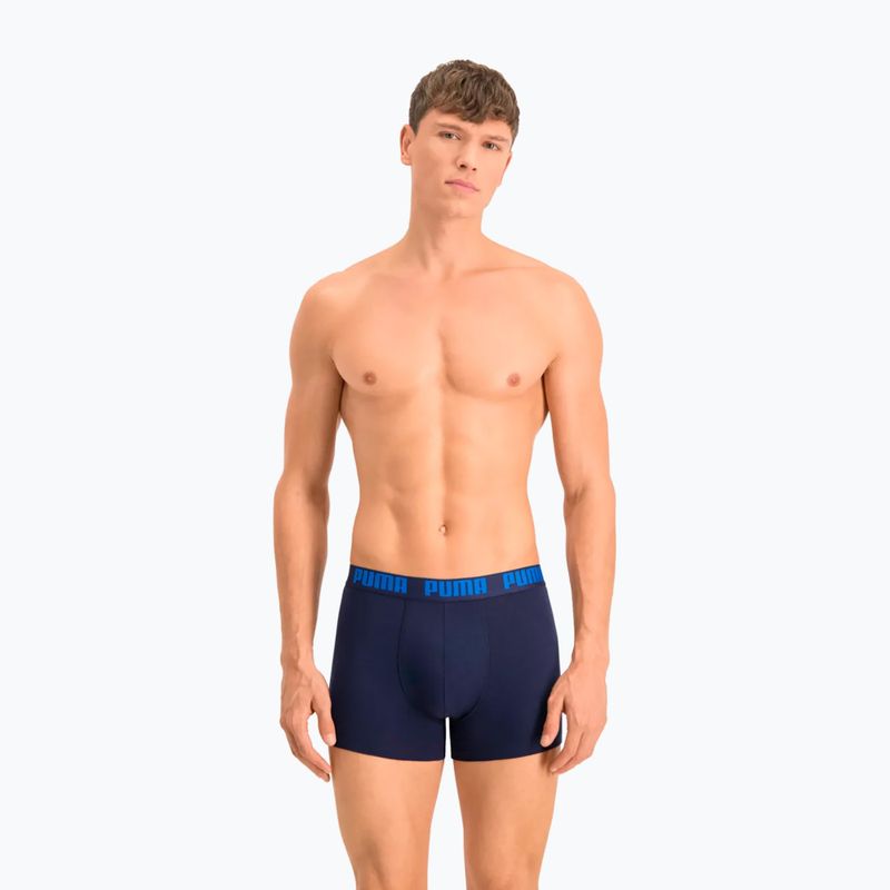 Pánské boxerky PUMA Heritage Stripe 2ks blue 7