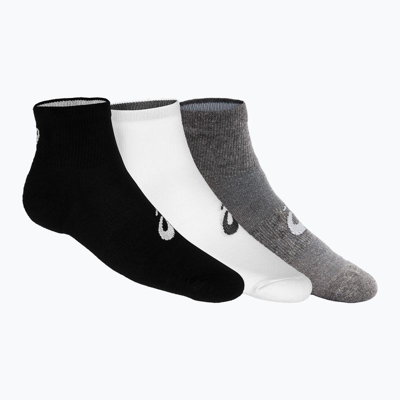 Běžecké ponožky ASICS Quarter 3 pary black/grey/white
