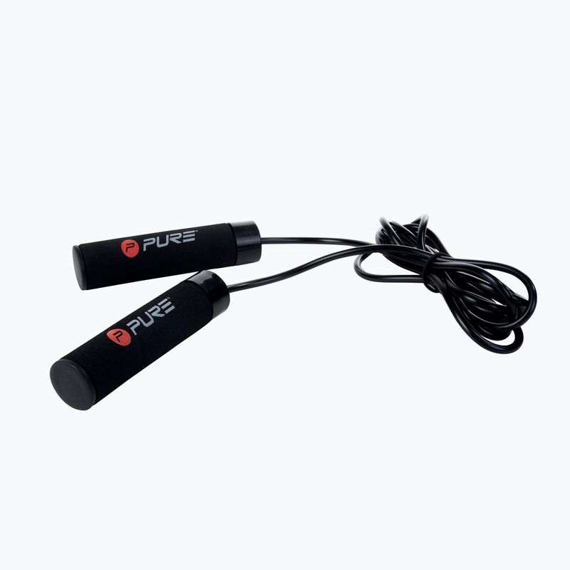 Švihadlo se zátěží Pure2Improve Weighted Jumprope černé 2168 2