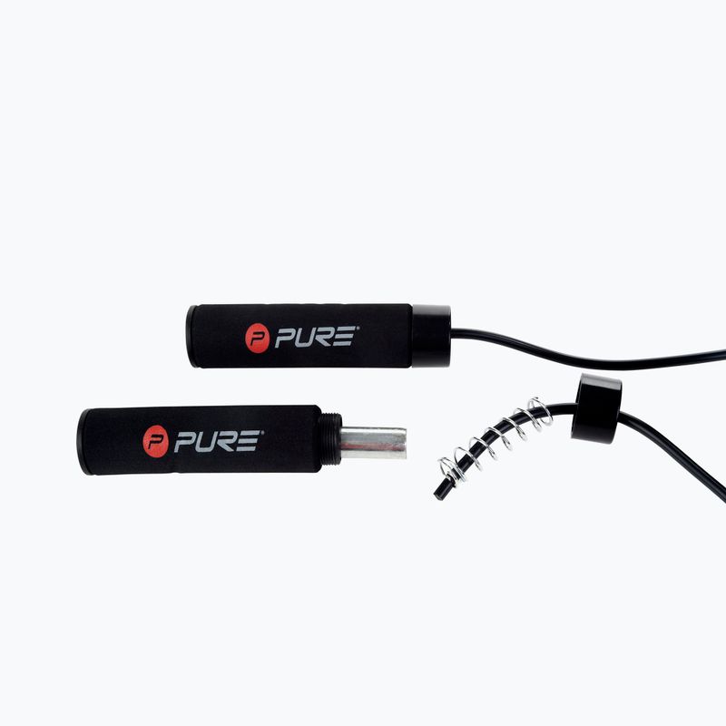 Švihadlo se zátěží Pure2Improve Weighted Jumprope černé 2168 3