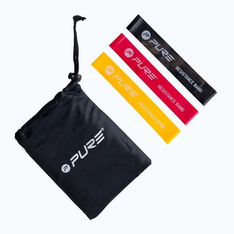 Sada odporových gum Pure2Improve Mini Bands 3 ks. barevná 2155 4