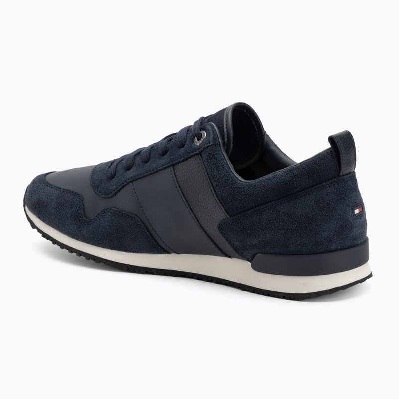Pánské boty Tommy Hilfiger Iconic Leather Suede Mix Runner midnight 3