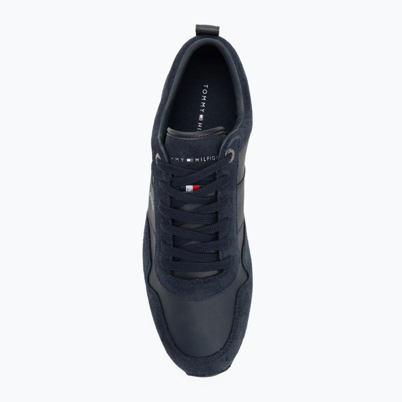 Pánské boty Tommy Hilfiger Iconic Leather Suede Mix Runner midnight 5