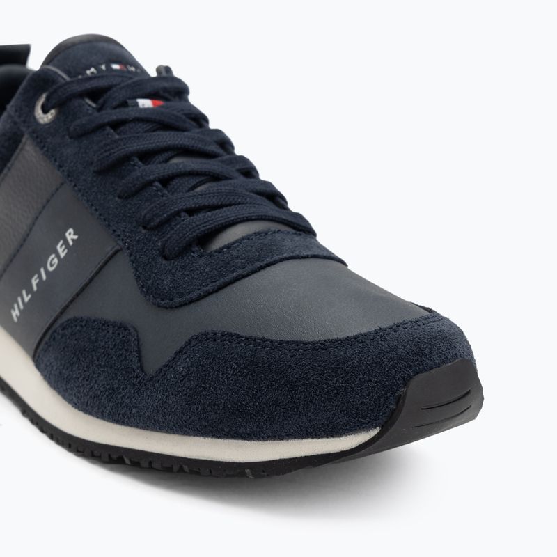 Pánské boty Tommy Hilfiger Iconic Leather Suede Mix Runner midnight 7