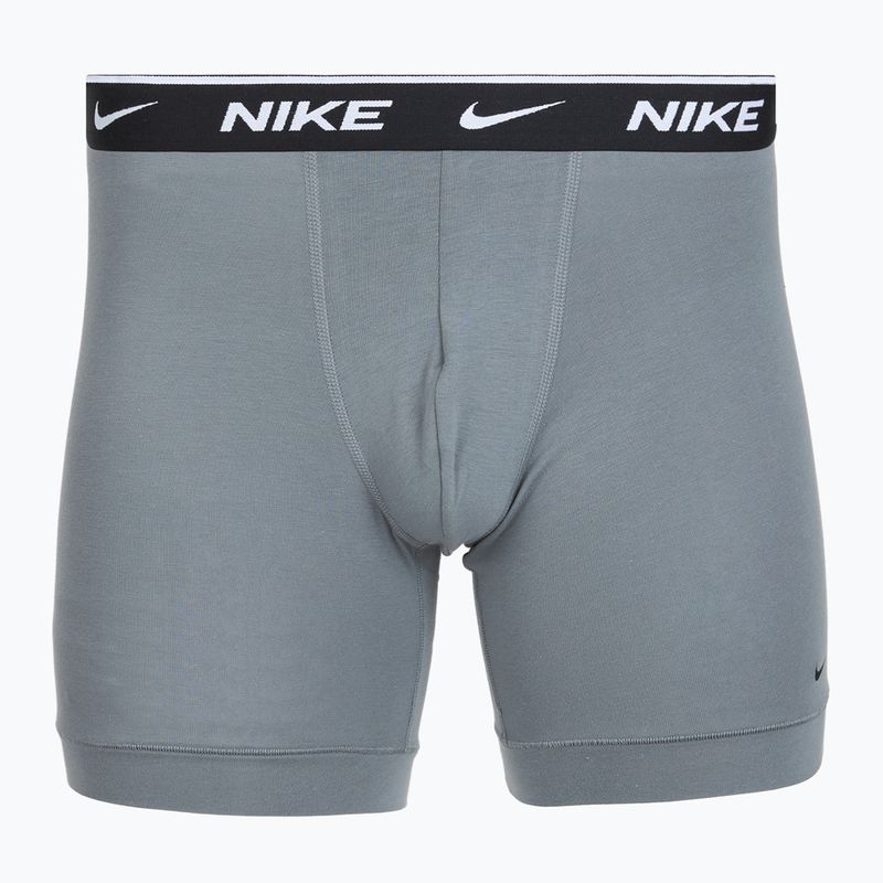 Pánské boxerky Nike Everyday Cotton Stretch 3 pairs swoosh print/grey/university blue 3