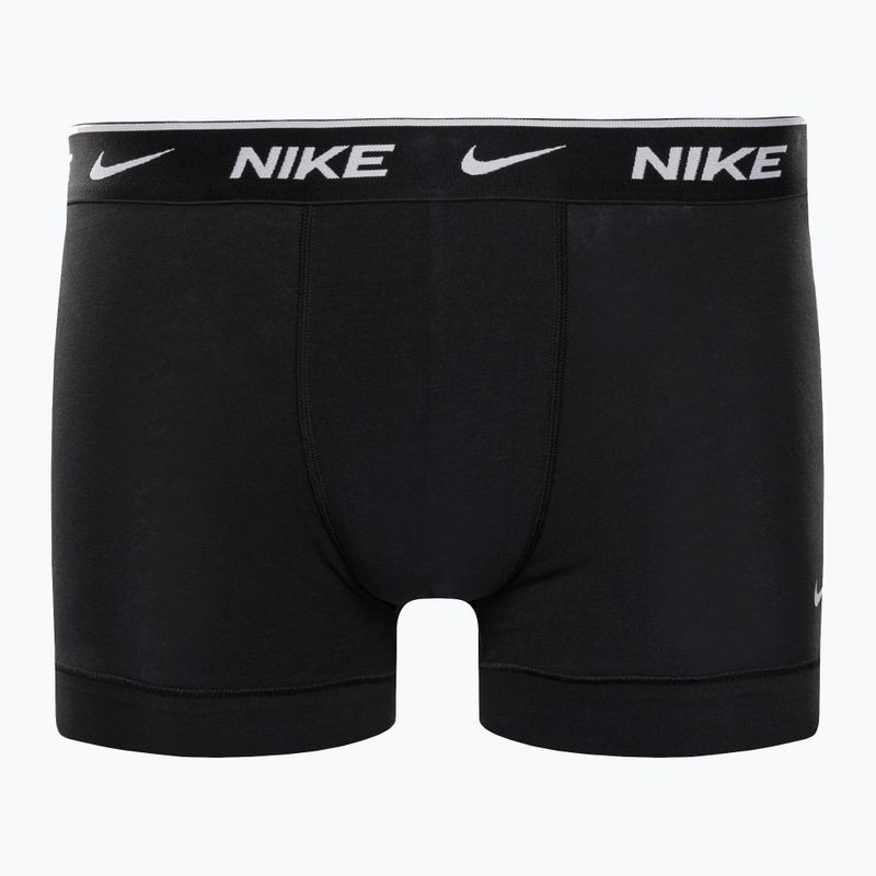 Pánské boxerky Nike Everyday Cotton Stretch Trunk 3Pk UB1 černé 2